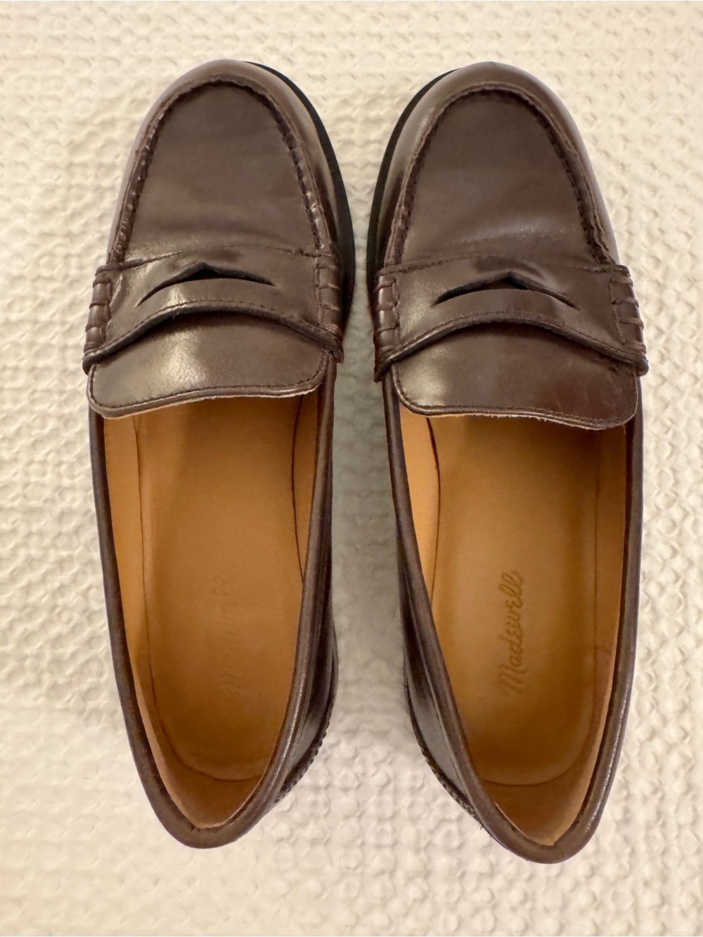 Madewell The Grayson Penny Loafer, Turkish Coffee, Size W 5.5
